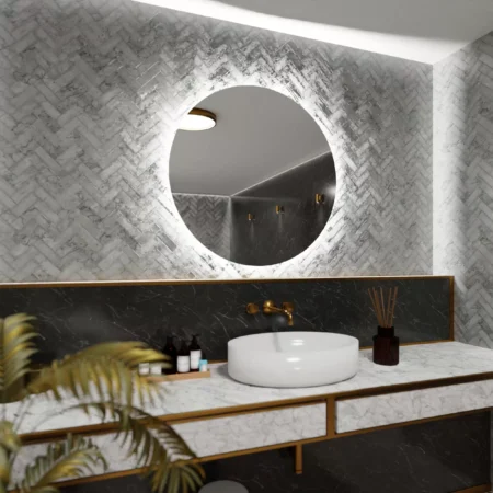 Espejo redondo con luz LED - Barcelona - Imagen 2