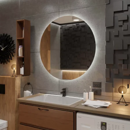 Espejo redondo con luz LED - Barcelona - Imagen 3